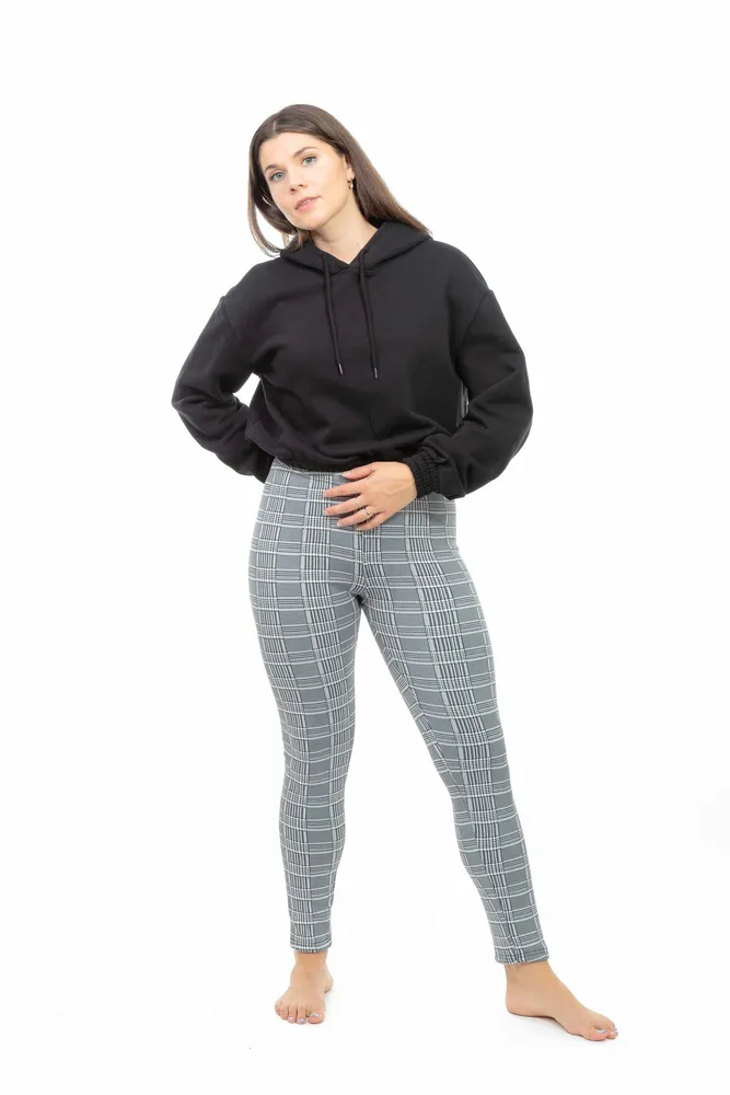 Glen Check - Cozy Lined Leggings