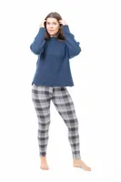 Gray Check - Cozy Lined Leggings