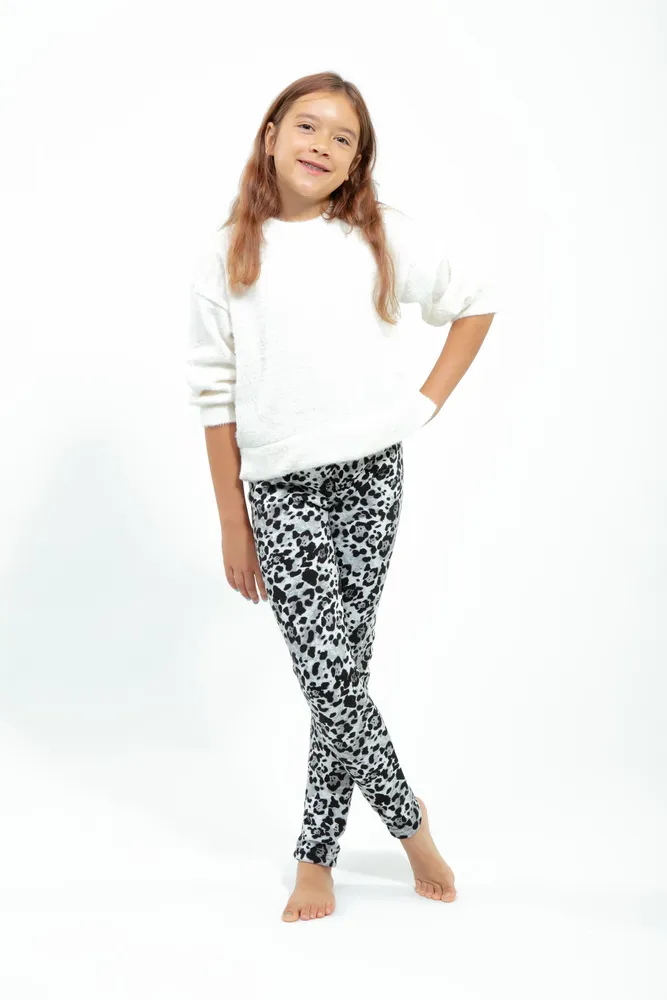 White Panter Kid's - Cozy Lined Leggings