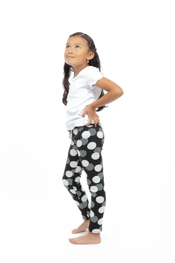 Plaid Dots Kid's - Cozy Lined Leggings