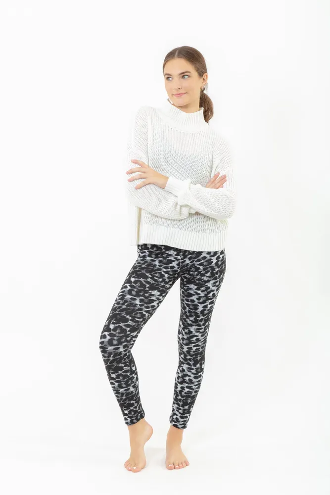 Dark Leopard - Cozy Lined Leggings