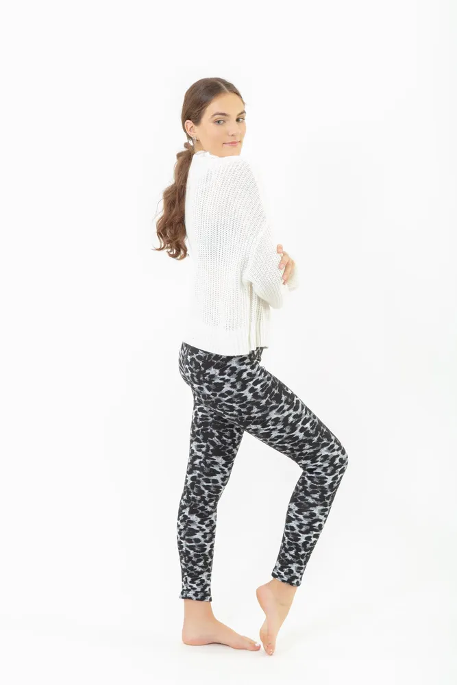 Dark Leopard - Cozy Lined Leggings