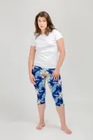 Blue Abstract - Capris