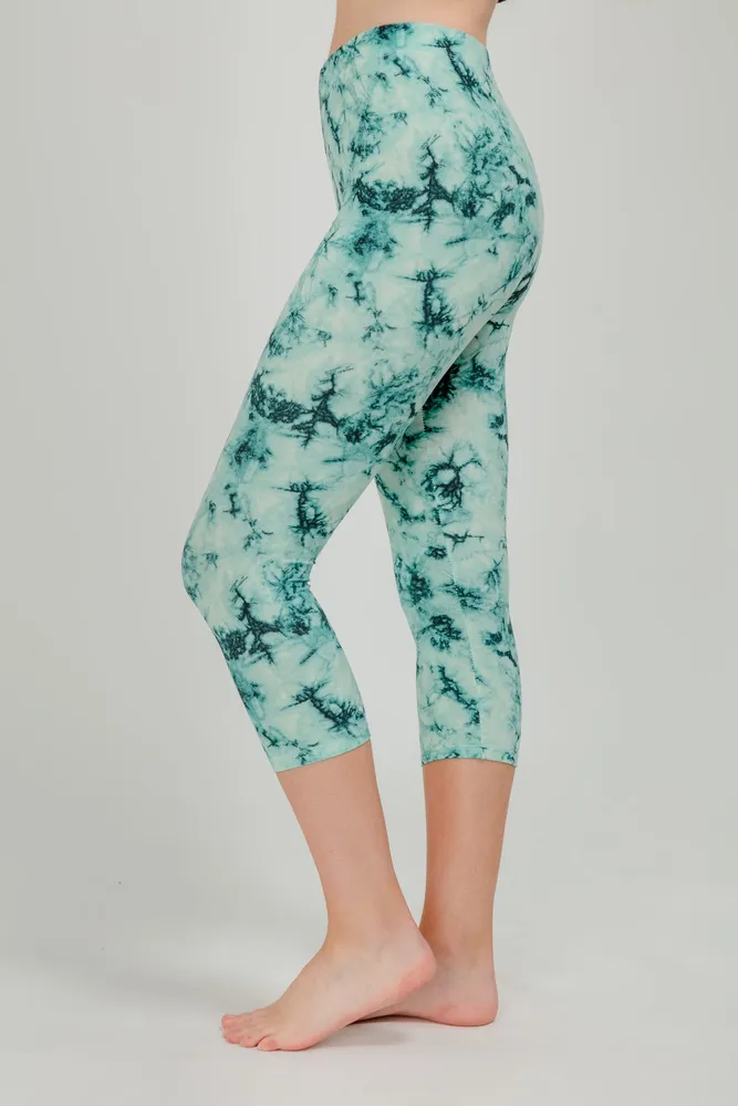 Just Cozy Green Explosion - Capris