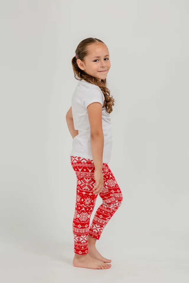 Just Cozy Christmas Moose Kid's - Cozy Lined Leggings