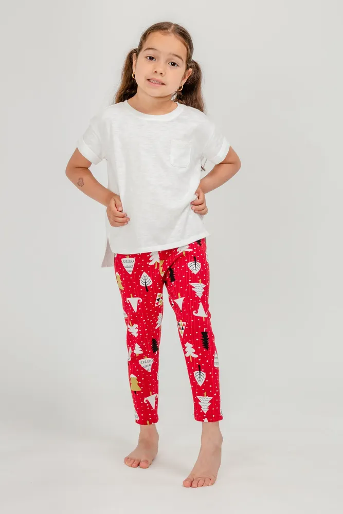 Xmas Tree Kid's - Cozy Lined Leggings