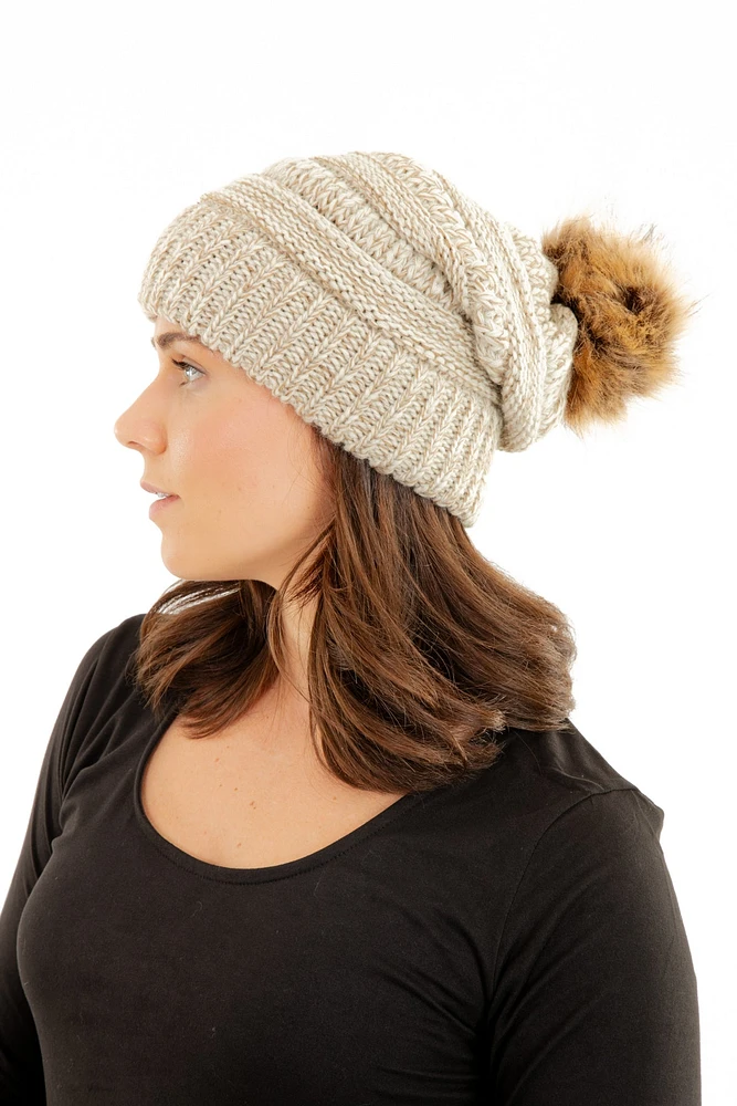 Beige - Cozy Slouchy Beanie