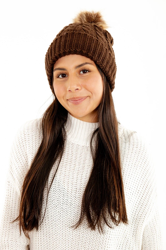 Black - Cozy Lined Hat