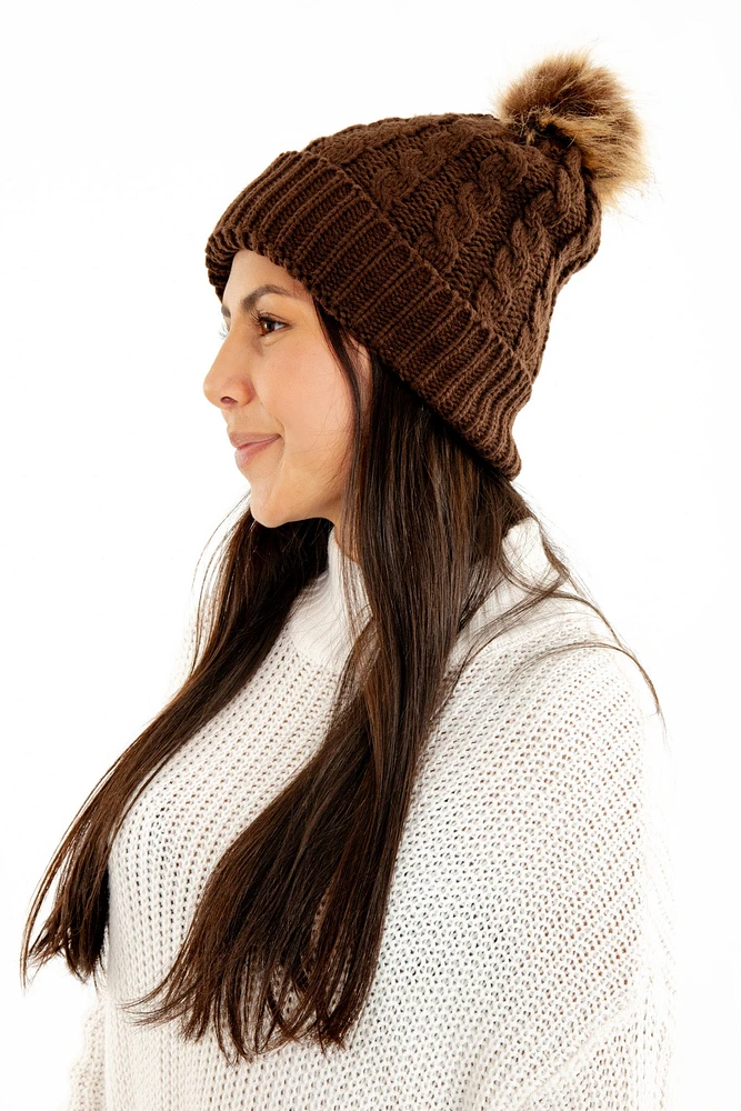 Black - Cozy Lined Hat