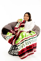 Reindeer Tracks - Sherpa Blanket