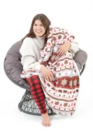 Christmas Village - Sherpa Blanket