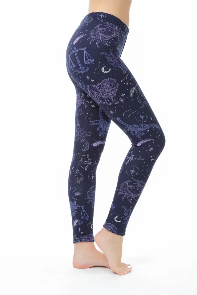 Urban Kids Girls Soft Mystic Sun and Moon Print Legging