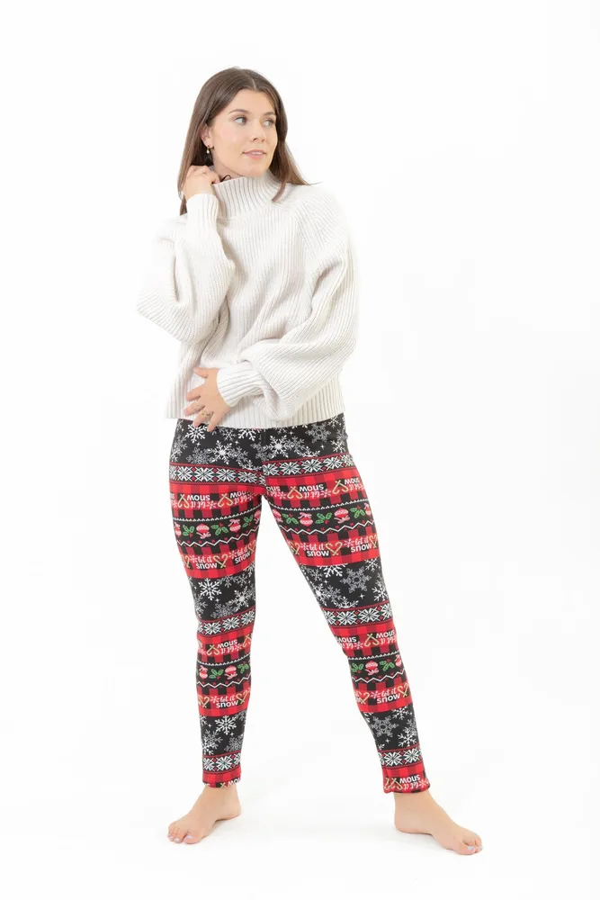 Xmas Plaid - Cozy Lined Leggings