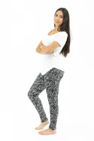 B&W Print - Cozy Lined Leggings