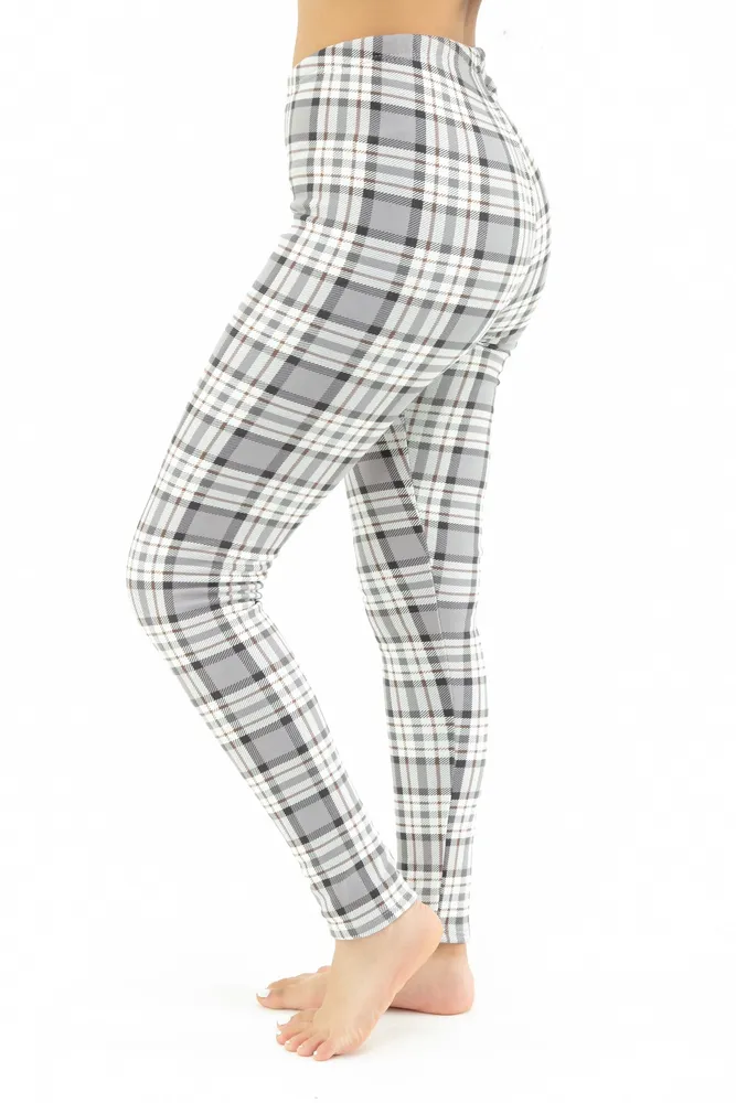 Scottish Grey - Cozy Lined Leggings