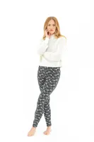 Lotus Flower - Cozy Lined Leggings