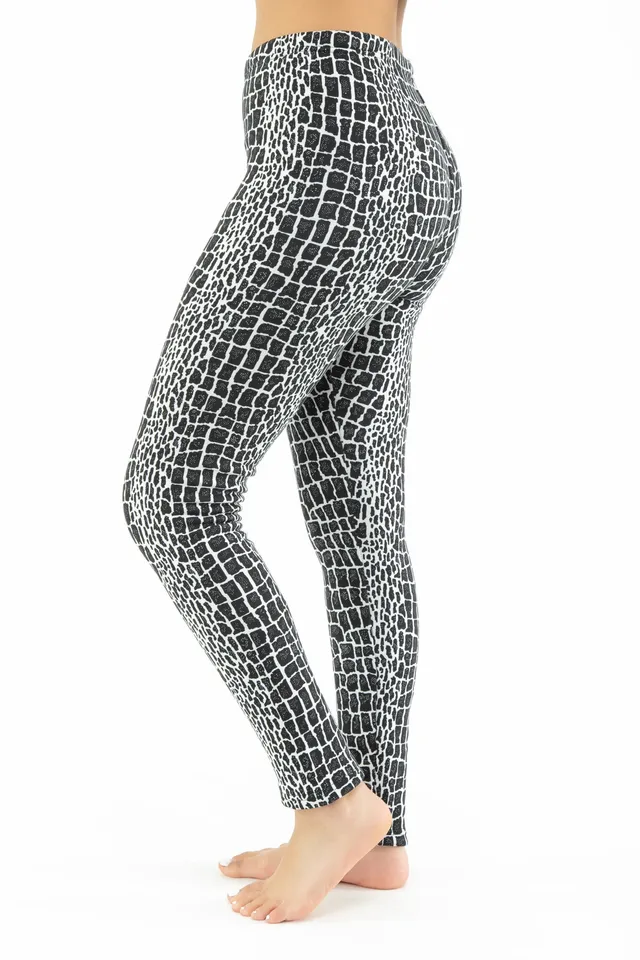  Kyodan Women's Snakeskin Print High Waist Leggings