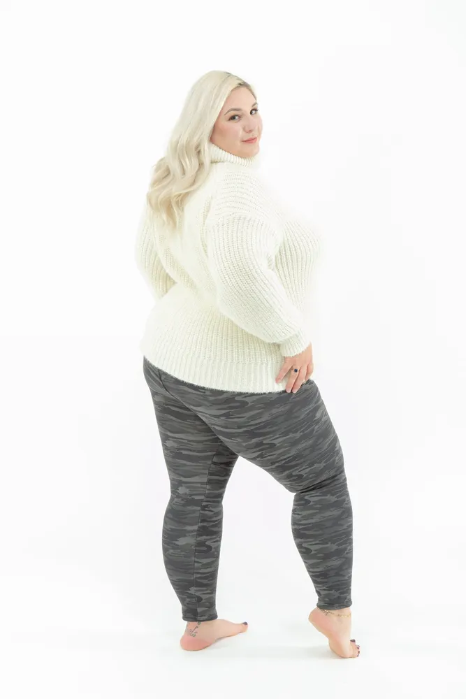 Night Camo - Cozy Lined Leggings