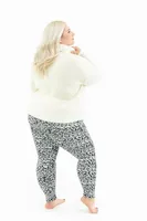 Floral Shape - Cozy Lined Leggings