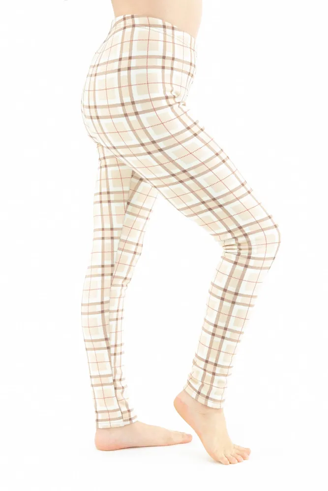 Retro plaid - Cozy Lined Leggings