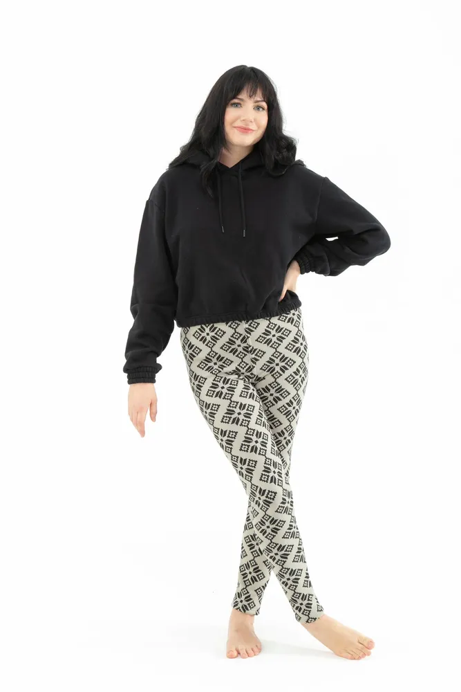 Pixel Flower - Cozy Lined Leggings