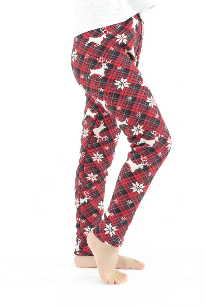 Scottish Christmas Kid's - Cozy Lined Leggings