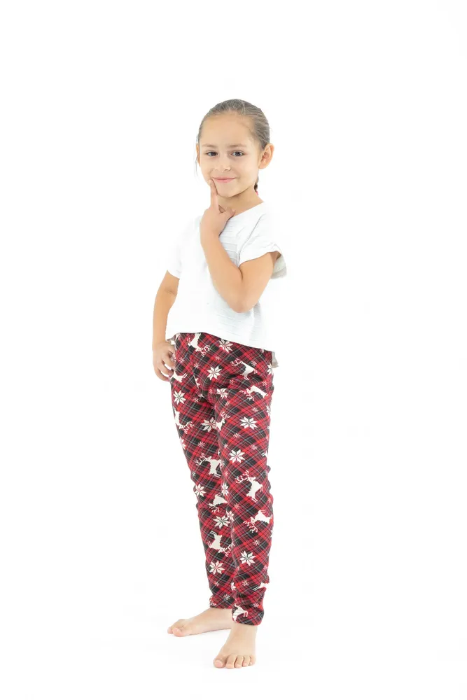 Scottish Christmas Kid's - Cozy Lined Leggings