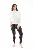 Lilac Lines - Cozy Lined Leggings