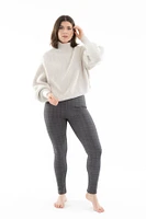 Chic Chekers - Cozy Lined Leggings