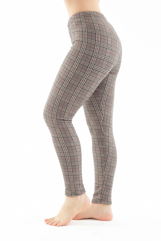 Brown Parquet - Cozy Lined Leggings