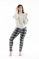 B&W Plaid - Cozy Lined