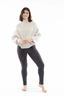 Gray Zebra - Cozy Lined Leggings