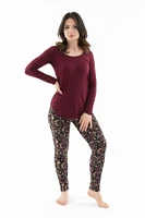 Luxury Floral - Cozy Lined Leggings