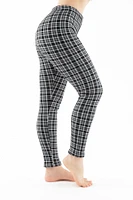 Black Squares - Cozy Lined Leggings