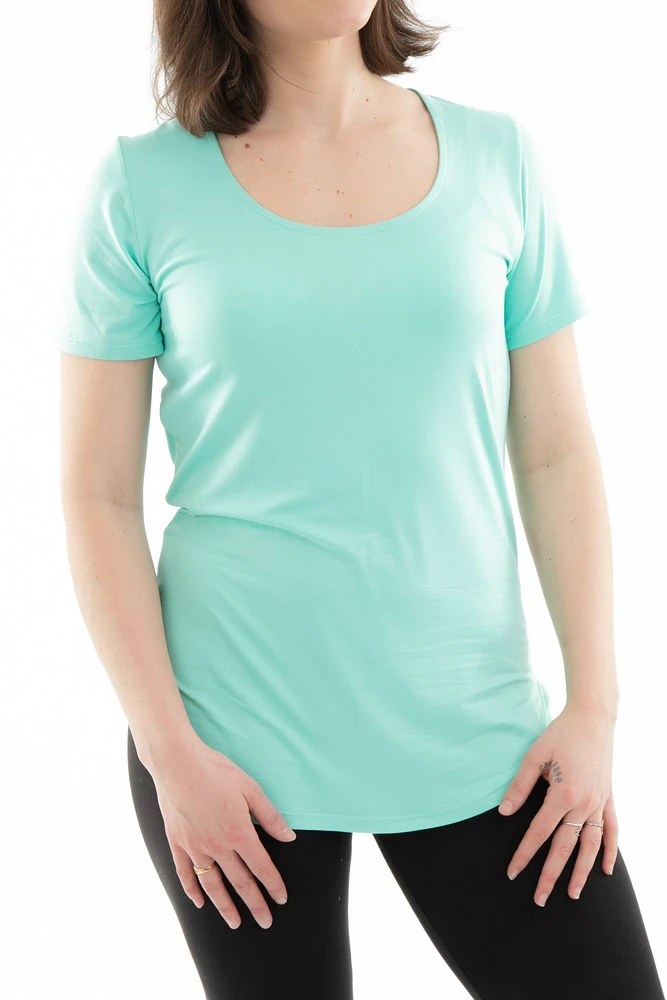 Mint - Short Sleeve Tunic Top