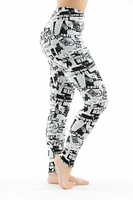 Illustrated - Cozy Lined Leggings