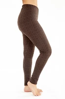 Brown Houndstooth - Cozy Lined