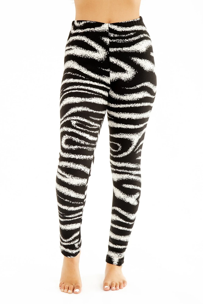 B&W Sand - Cozy Lined Leggings