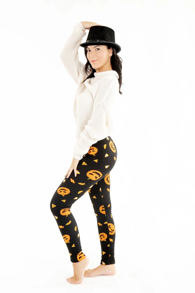 Trick & Treat Halloween - Cozy Lined Leggings