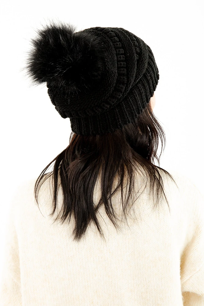 Black - Cozy Slouchy Beanie