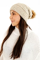 Beige - bonnet confortable