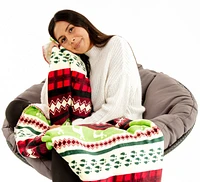 Reindeer Tracks - Sherpa Blanket