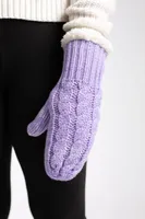 Light Purple - Cozy Lined Mittens