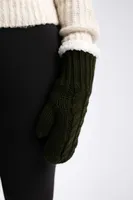 Black - Cozy Lined Mittens