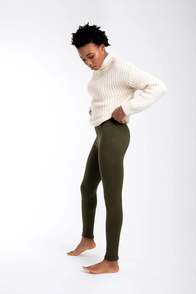 Dark Green - Cozy Lined