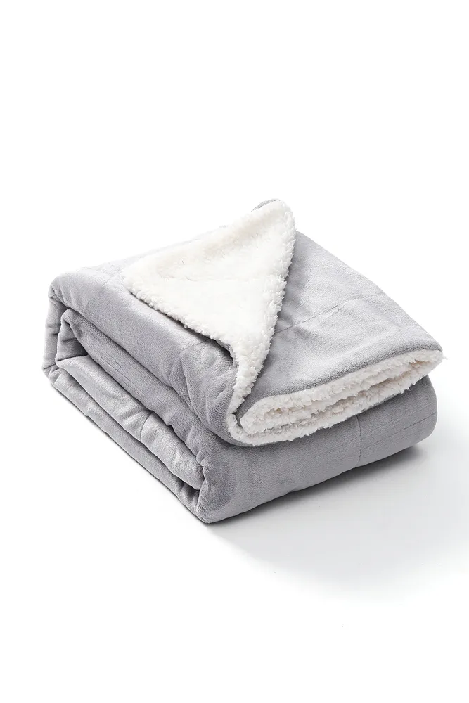 Grey - Sherpa Blanket