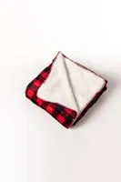 Red Plaid - Sherpa Blanket