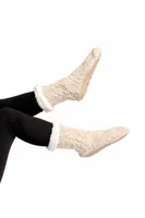 Beige - Cozy Slipper Socks