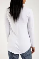 Black - Long Sleeve Tunic Top