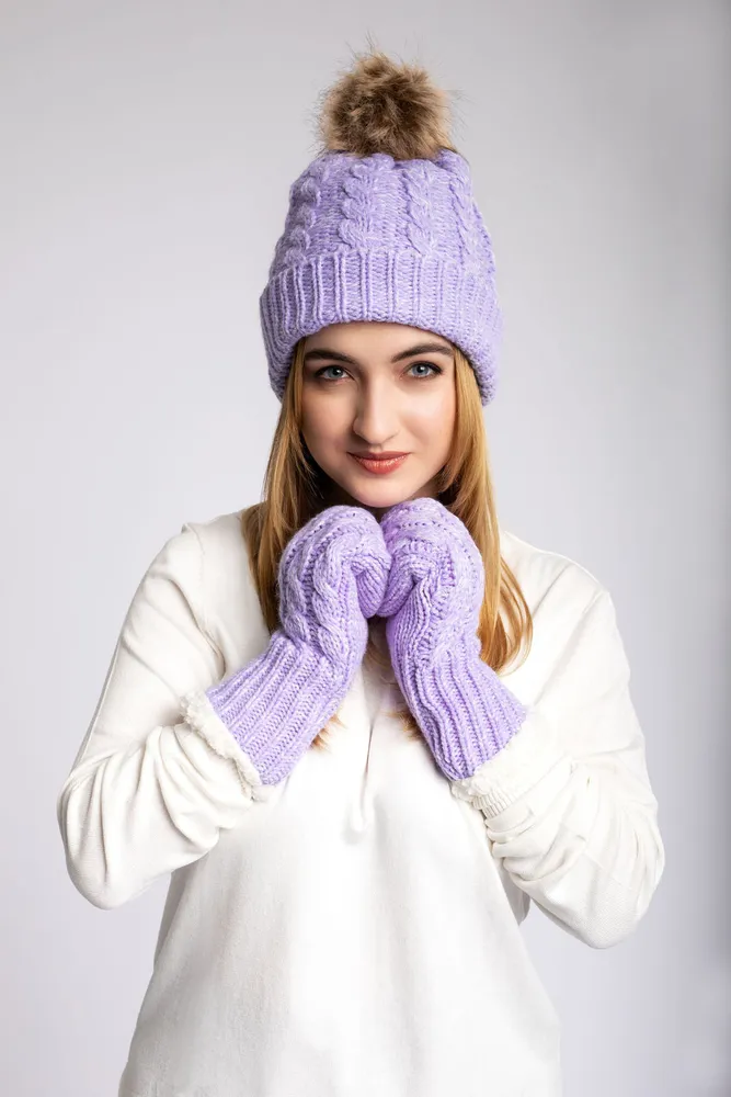 Just Cozy Light Purple - Cozy Lined Mittens